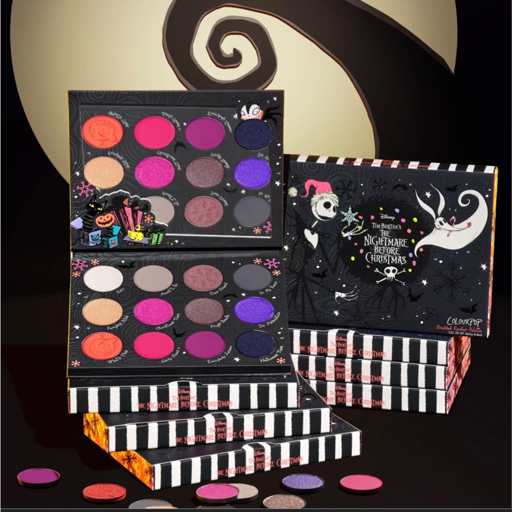 Colourpop X The Nightmare Before Christmas eyeshadow palette